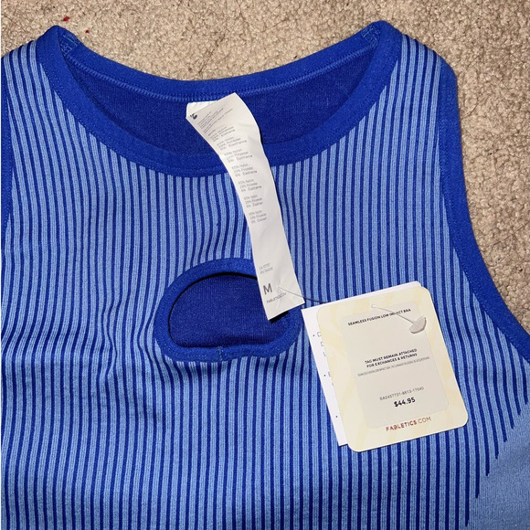 New Fabletics Unstoppable 2 piece seamless fusion outfit blue size M - Picture 9 of 11